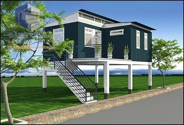 nhà lắp ghép 2 tầng đẹp, hiện đại năm 2025 tại Đà Nẵng