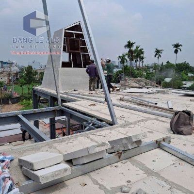 Tư vấn, thi công bê tông nhẹ chống nóng sân thượng hiệu quả cho công trình tại Huế